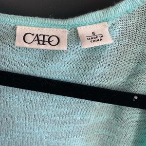 Mint knit Kimono